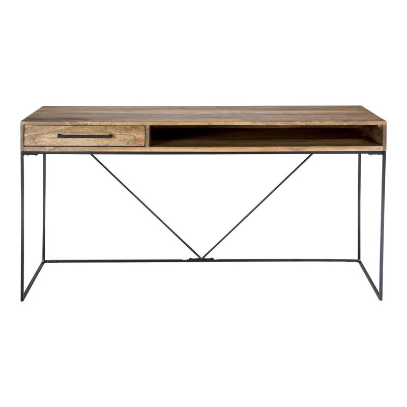 Sleek Industrial Colvin Desk - Natural Collection, Belen Kox