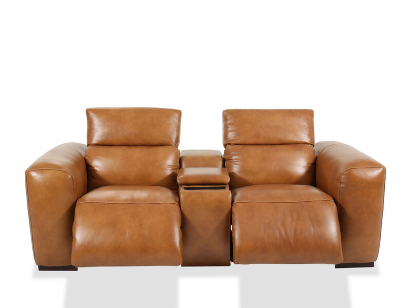 Derrick Camel Power Loveseat