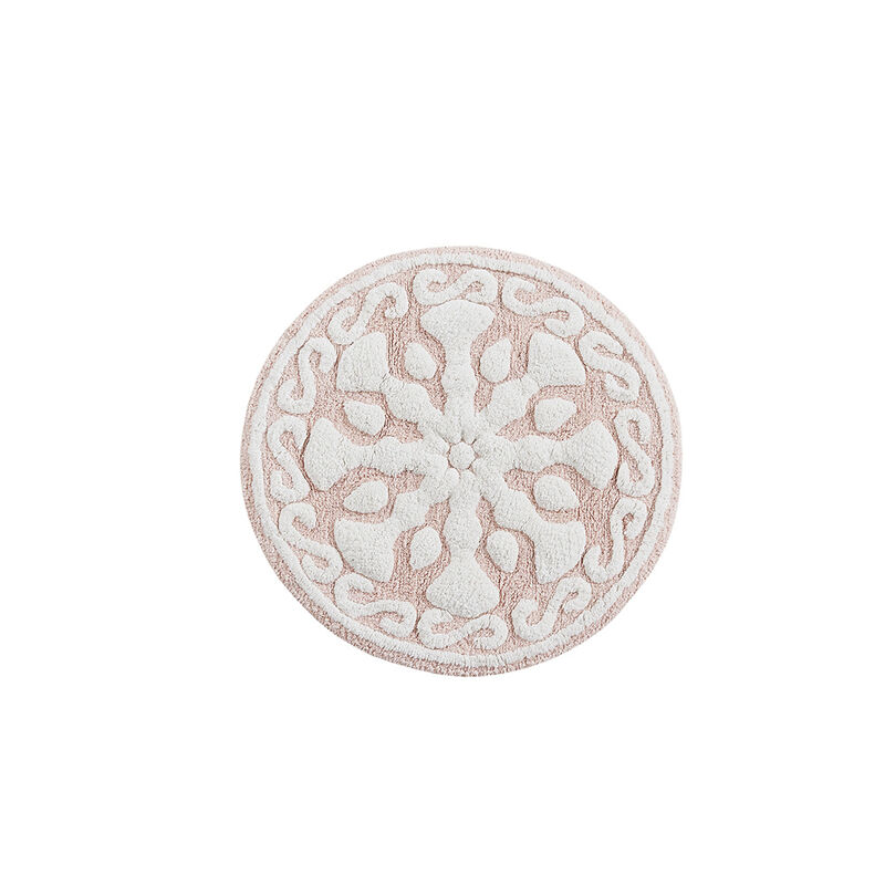 Gracie Mills Drake Cotton Tufted Medallion Bath Rug - 25"R