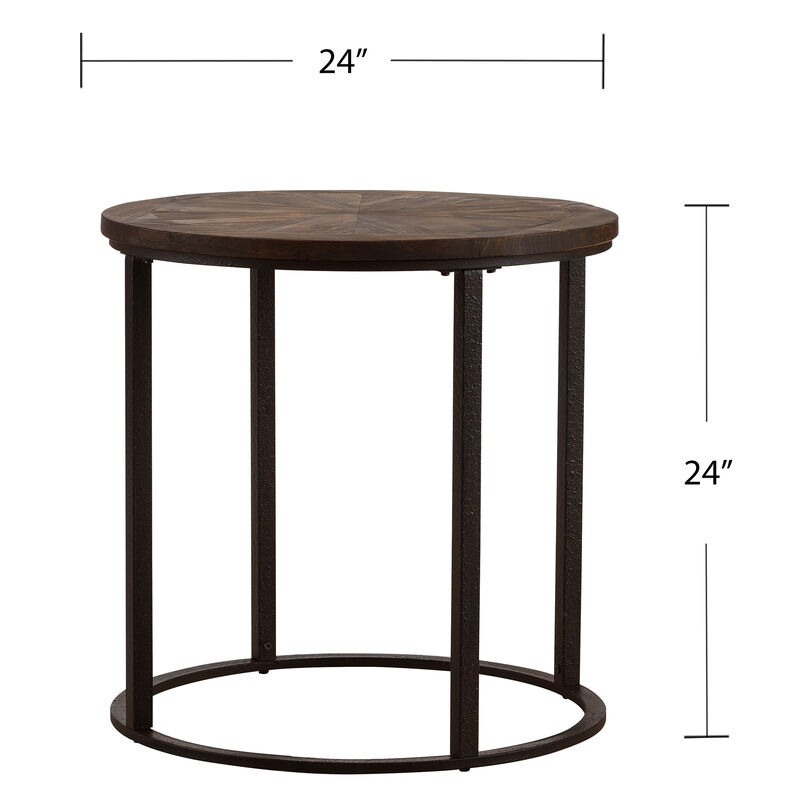 Champaign Reclaimed Wood End Table