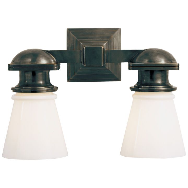 New York Subway Double Light in Bronze