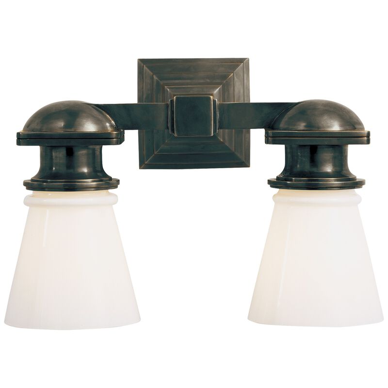 New York Subway Double Light in Bronze