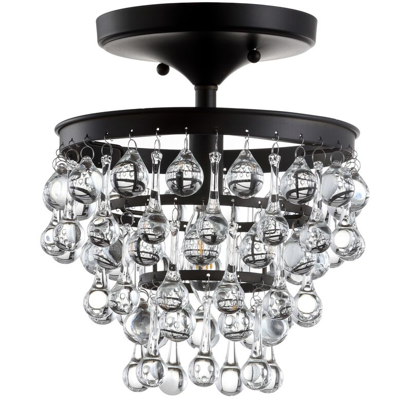 Toronto Metal/Crystal LED Flush Mount