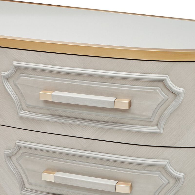 Michael Amini St. Charles Dresser - Dove Gray