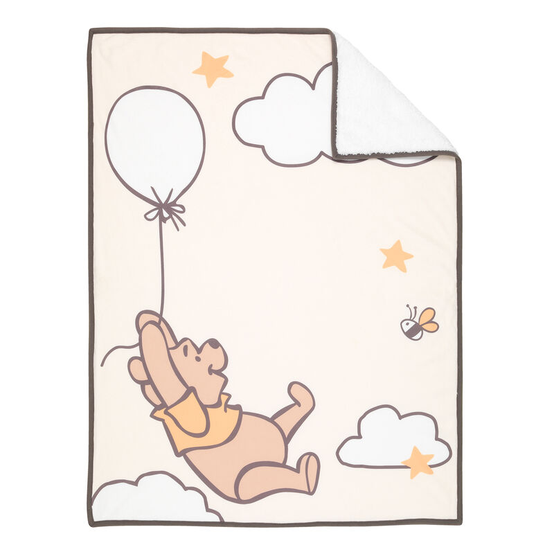Lambs & Ivy WINNIE THE POOH Picture Perfect Baby Blanket - Beige, Animals