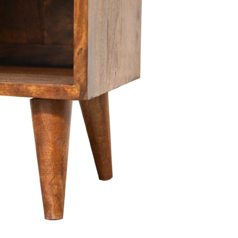 Artisan Furniture solid Wood Mini Manila Gold 1 Drawer Nightstand