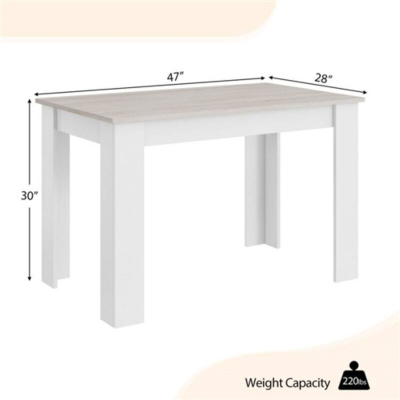 Modern Wooden Finish Table – Use as Kitchen Dining Table or Computer Desk