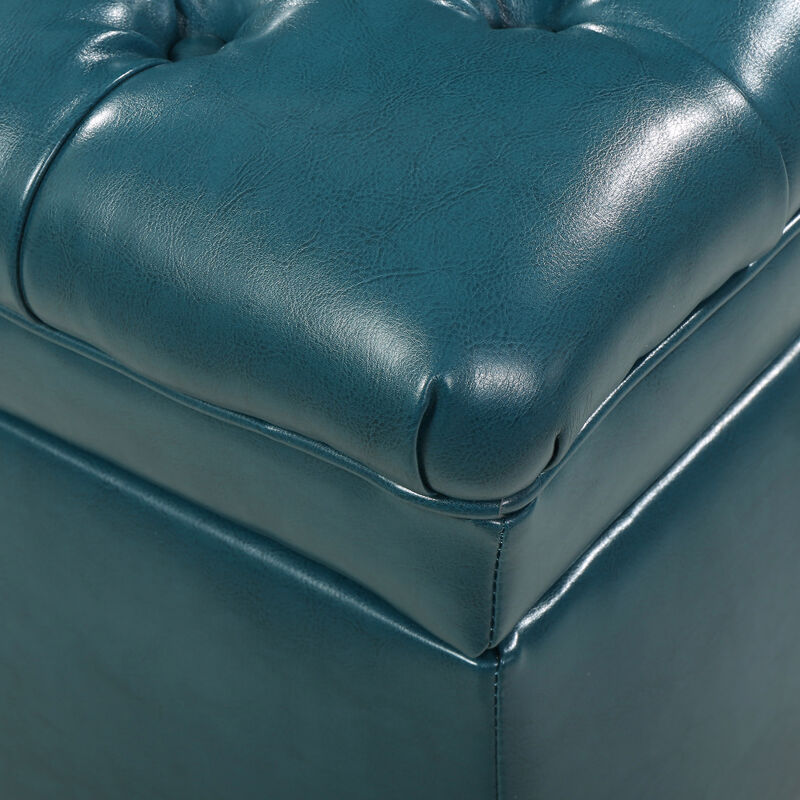 Merax PU Leather Storage Ottoman Bench