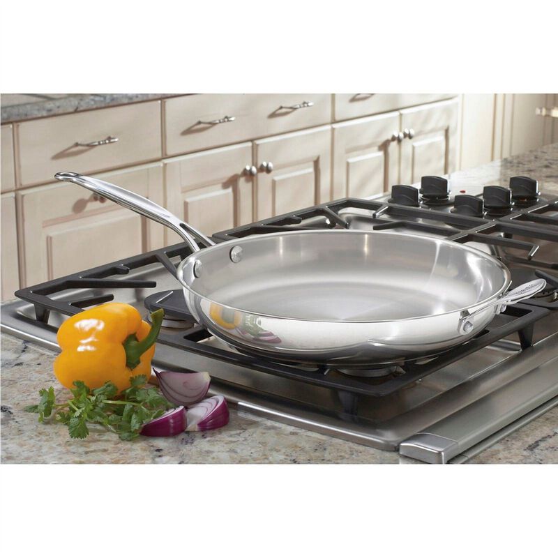 Hivvago 12 Inch Cool Touch Stainless Steel Skillet