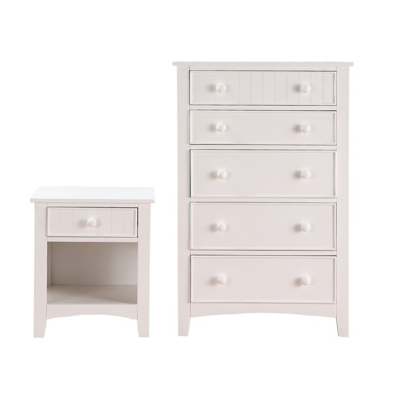 Streamdale Karine Wooden Nightstand With One Drawer In Finish