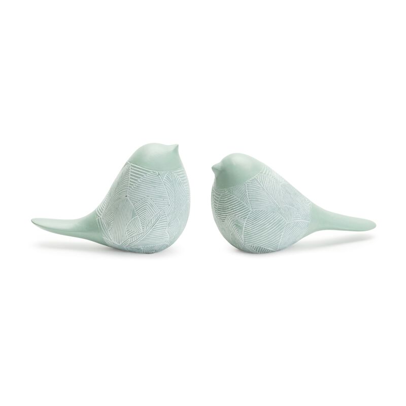 Set of 4 Bird Figurines Decorative Garden or Home Decor Accents