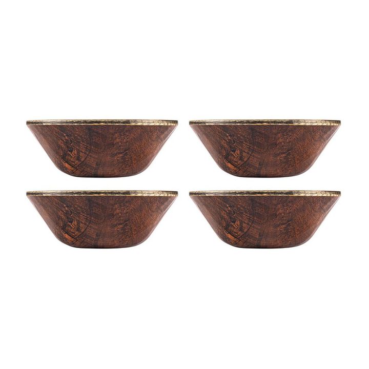 Turgla Composite dia.6" h:2.25" 17 oz. Round Brown Composite Bowl (Set of 4)