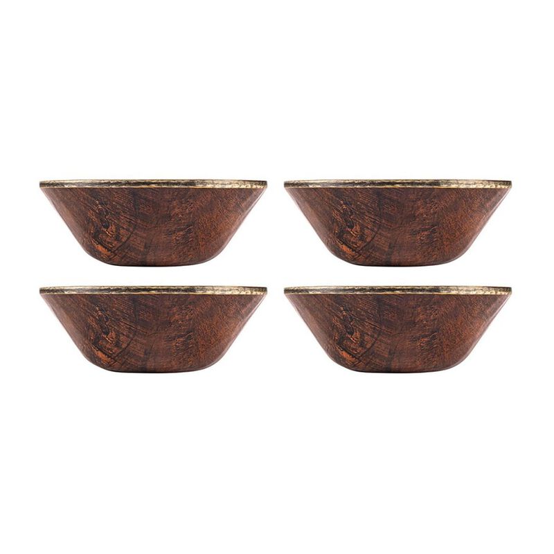 Turgla Composite dia.6" h:2.25" 17 oz. Round Brown Composite Bowl (Set of 4)