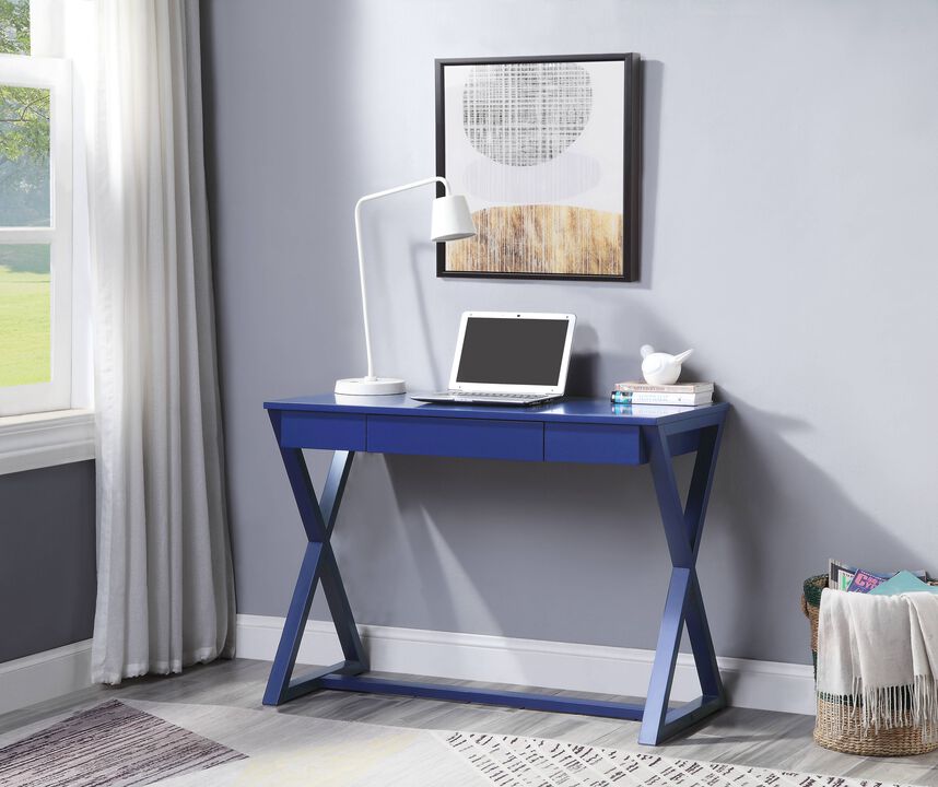 ACME Nalo Writing Desk(Same AC00919), Twilight Blue Finish