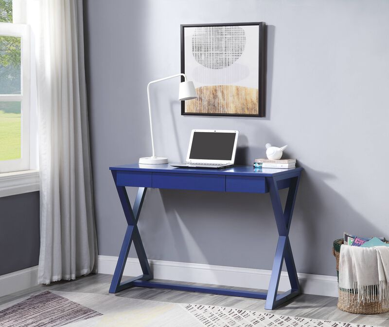 ACME Nalo Writing Desk(Same AC00919), Twilight Blue Finish