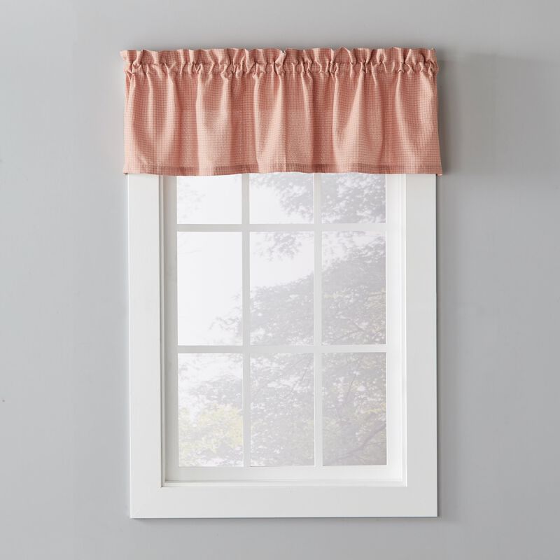 Saturday Knight Ltd Nelson Versatile Tailored Window Valance - 58x13", Rust