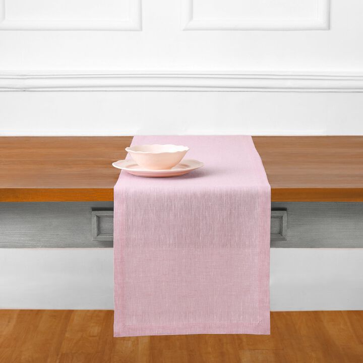 Solino Home 100% Pure Linen Table Runner | Athena for Thanksgiving, Christmas
