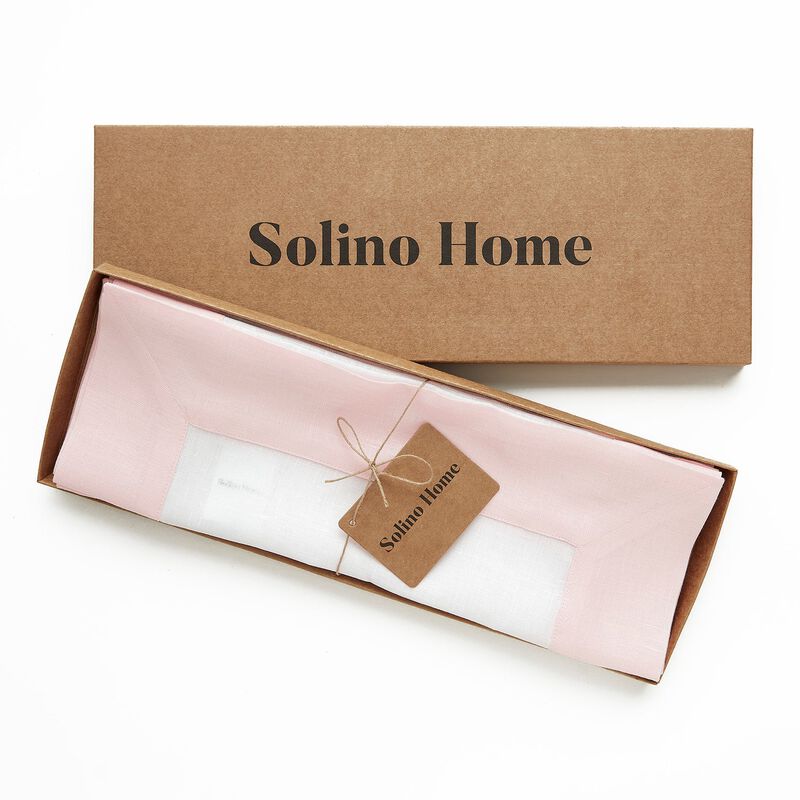 Solino Home 100% Pure Linen 14 x 19 Inch Placemats Set of 4 | Contempo