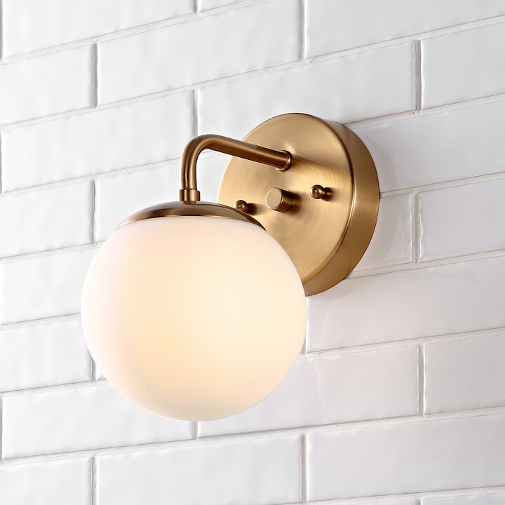 Louis Parisian Globe Metalfrosted Glass Modern Contemporary LED Vanity