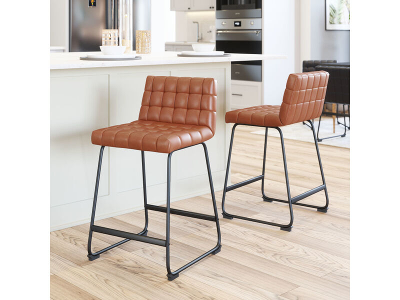 Pago Counter Stool (Set of 2) Brown