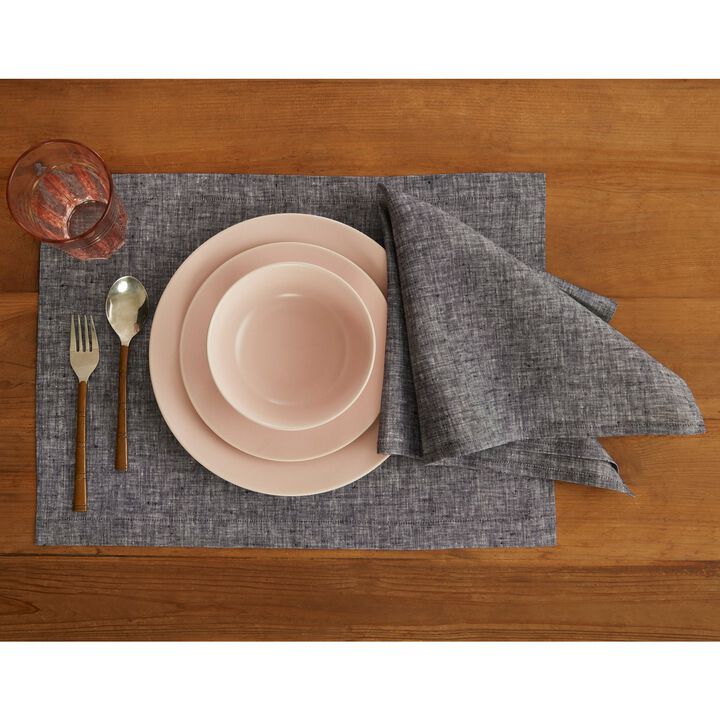 Solino Home 100% Pure Linen Dinner Napkins 20 x 20 Inch Set of 4 | Athena