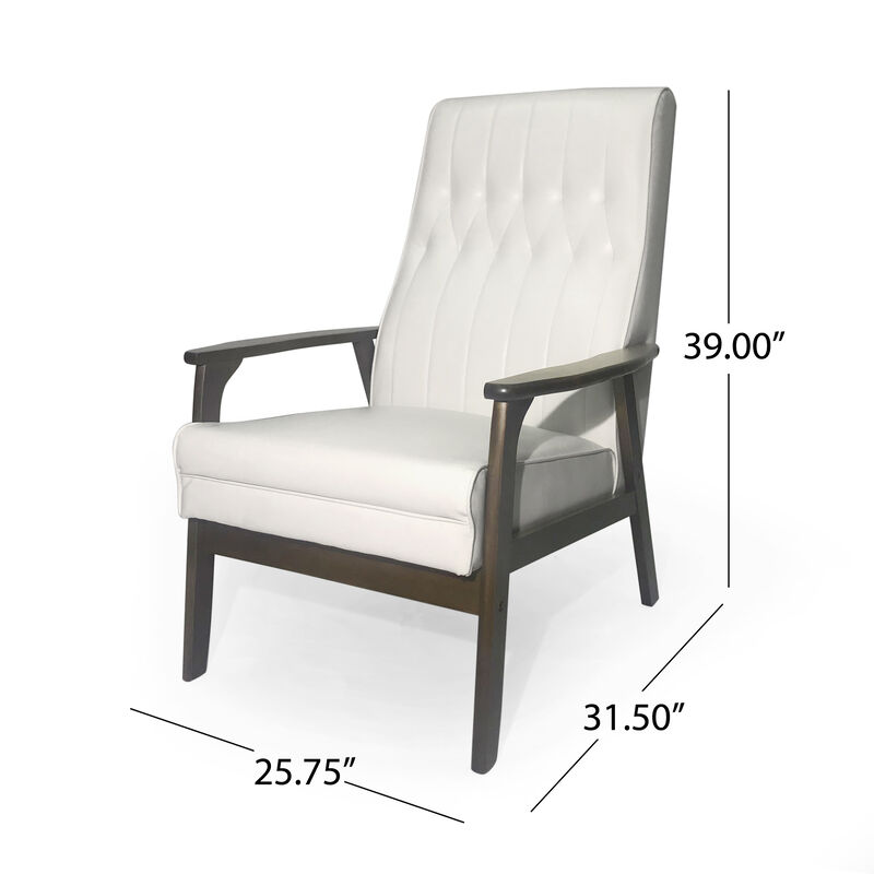 Merax Mid Century Modern Upholstered Accent Chair