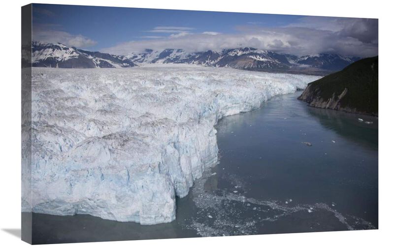 Hubbard Glacier encroaching on Gilbert Point, Wrangell-St. Elias National Park, Alaska-Canvas Art-30x20