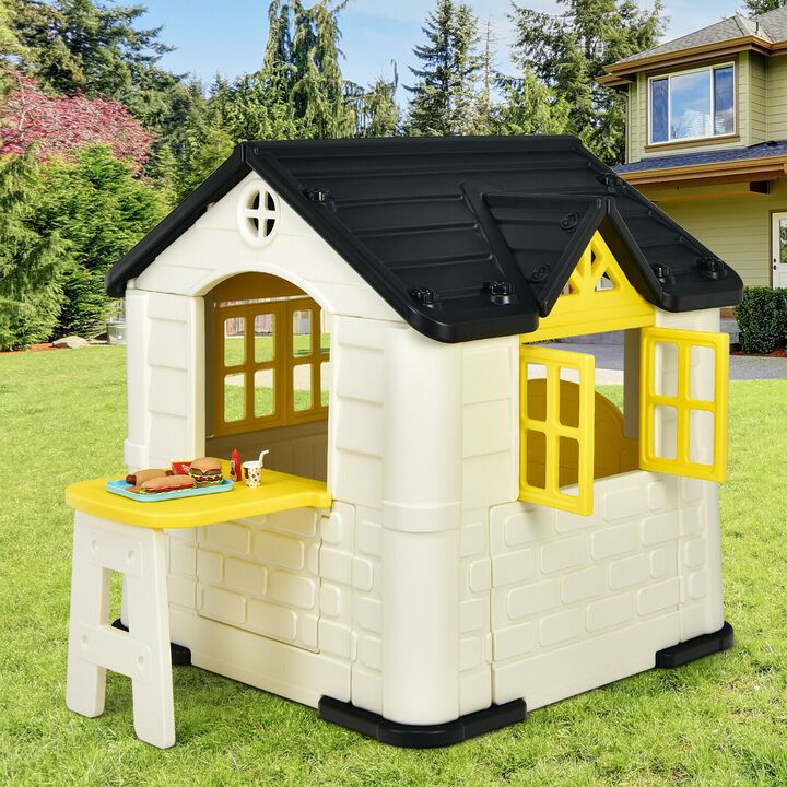 Kid"s Playhouse Pretend Toy House For Boys and Girls 7 Pieces Toy Set