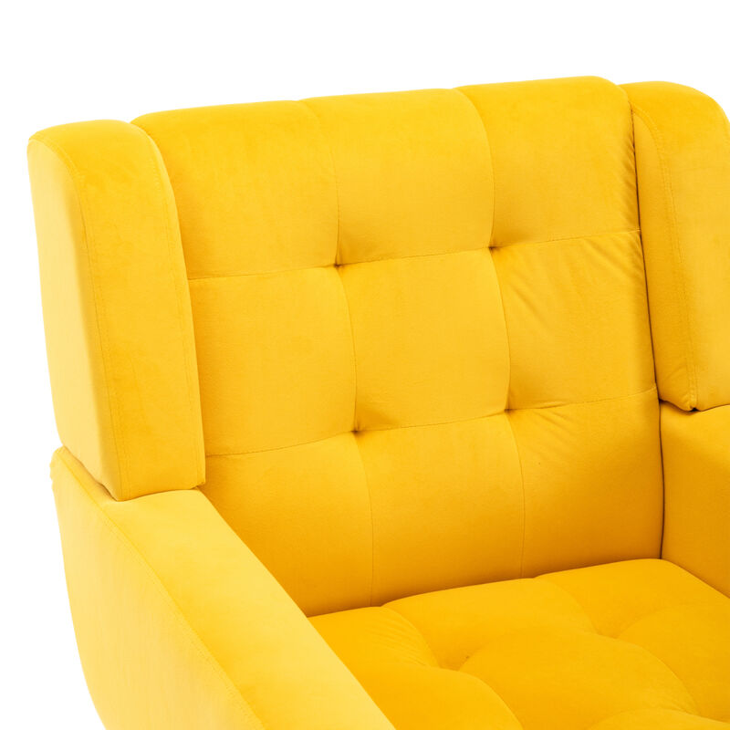 Modern Soft Velvet Material Ergonomics Accent Chair Living Room Chair Bedroom Chair Home Chair