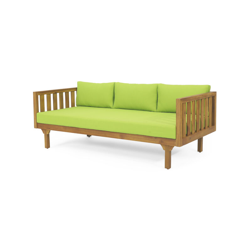 Merax Outdoor Wood Frame 3 Seats Sofa