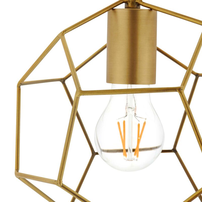 Pique Rose Gold Metal Ceiling Fixture