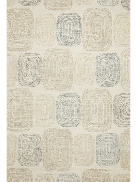 Milo MLO01 Teal/Neutral 8'6" x 12' Rug