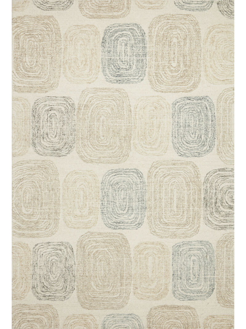 Milo MLO01 Teal/Neutral 8'6" x 12' Rug