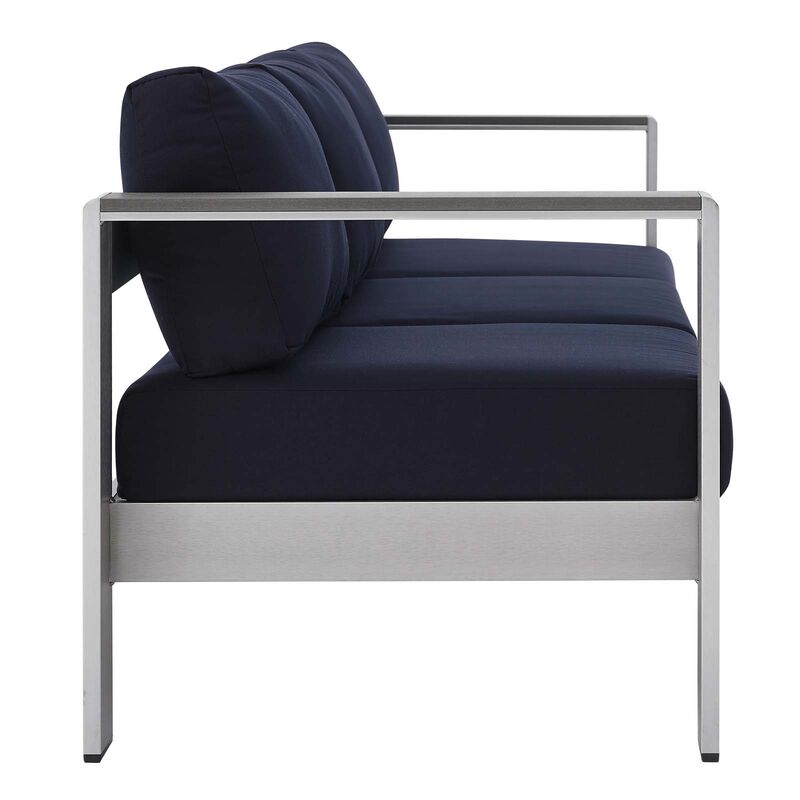 Modway - Shore Sunbrella® Fabric Aluminum Outdoor Patio Sofa