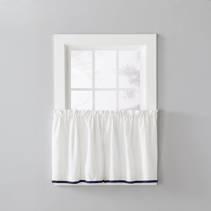 Saturday Knight Ltd Manor Versatile Tailored Window Tier - 2 Piece