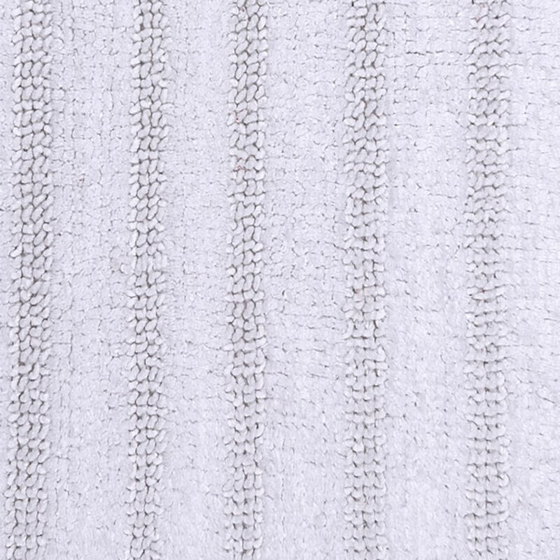 Knightsbridge Linear 220 GSF Reversible Bath Rug 17 x 24 - White