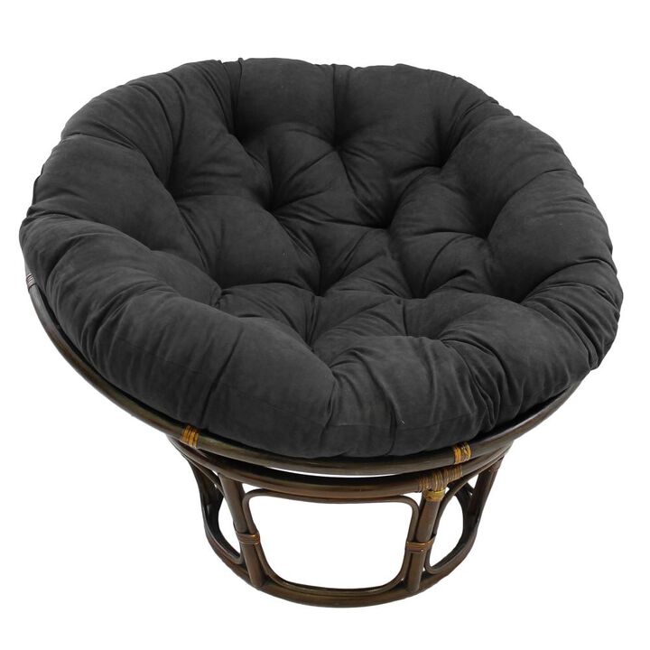 Blazing Needles 52-inch Solid Microsuede Papasan Cushion (Fits 50-inch Papasan Frame)  93302-52-MS-BK