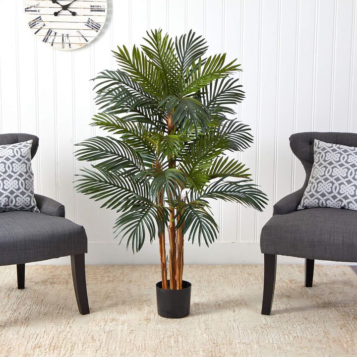 Hivvago 4 Feet Robellini Palm Artificial Tree