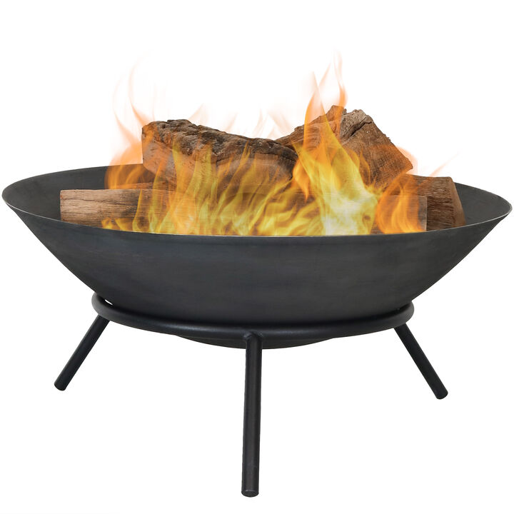 Sunnydaze 22 in Raised Cast Iron Fire Pit Bowl with Stand Sunnydaze 22 in Raised Cast Iron Fire Pit Bowl with Stand