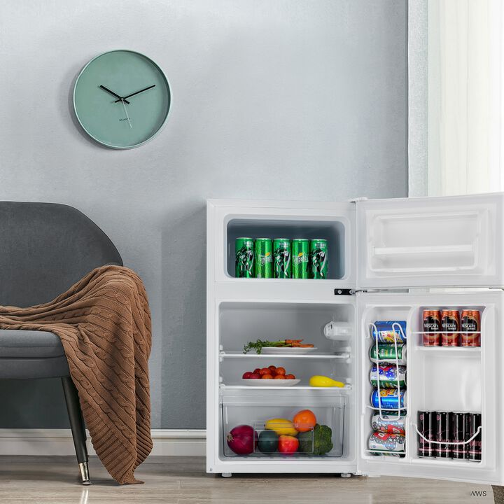 Compact Stainless Steel Refrigerator