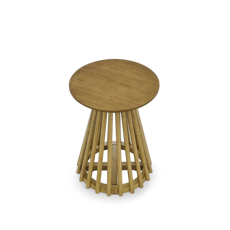 15.75 in. Round Wood Coffee Table