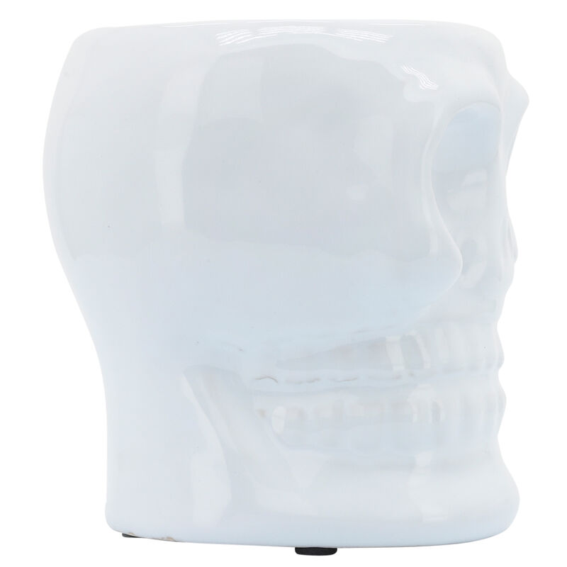 5" Skull Vase, White