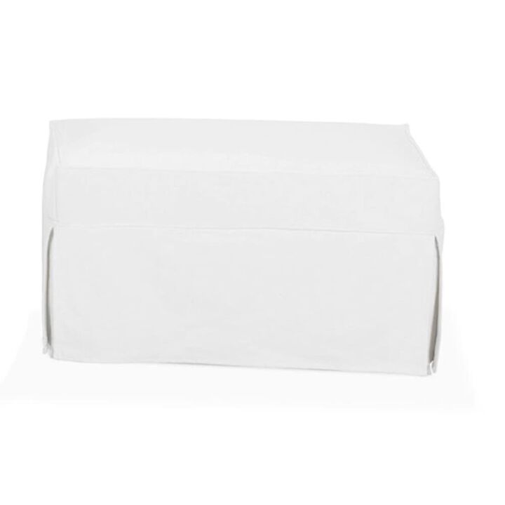 Crisp Nantucket Ottoman