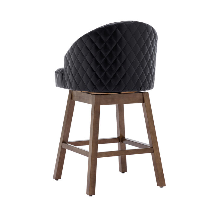 Kitchen Counter Height 360 Degree Swivel Bar Stools Set