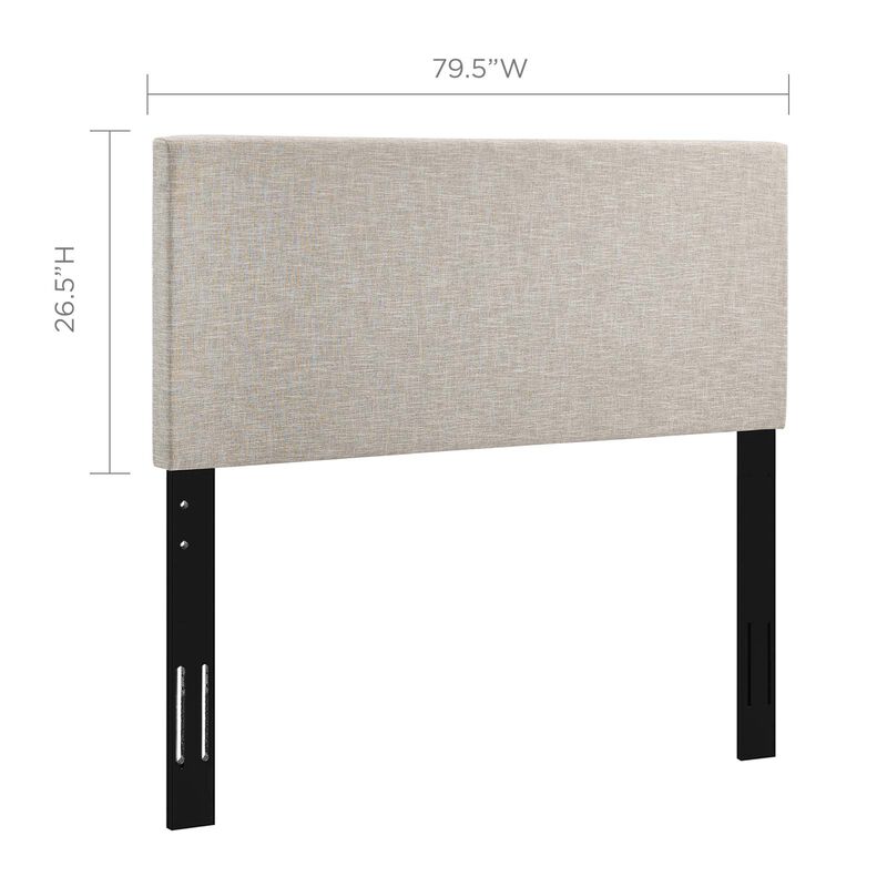 Modway - Taylor King and California King Upholstered Linen Fabric Headboard