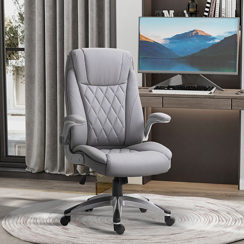 Comfortable Home Office Desk Chair with Adjustable Height and Rocking Function