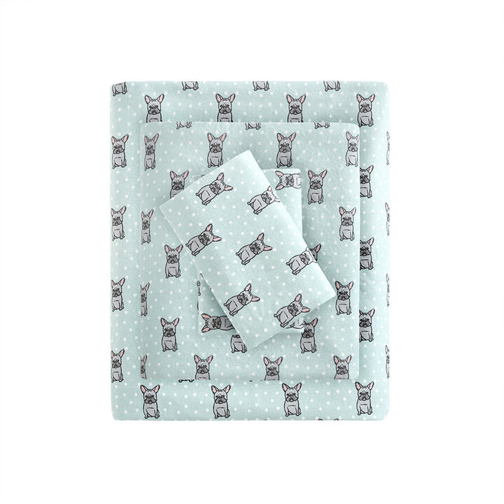 Gracie Mills Persephone 4-Peice Cotton Flannel Sheet Set