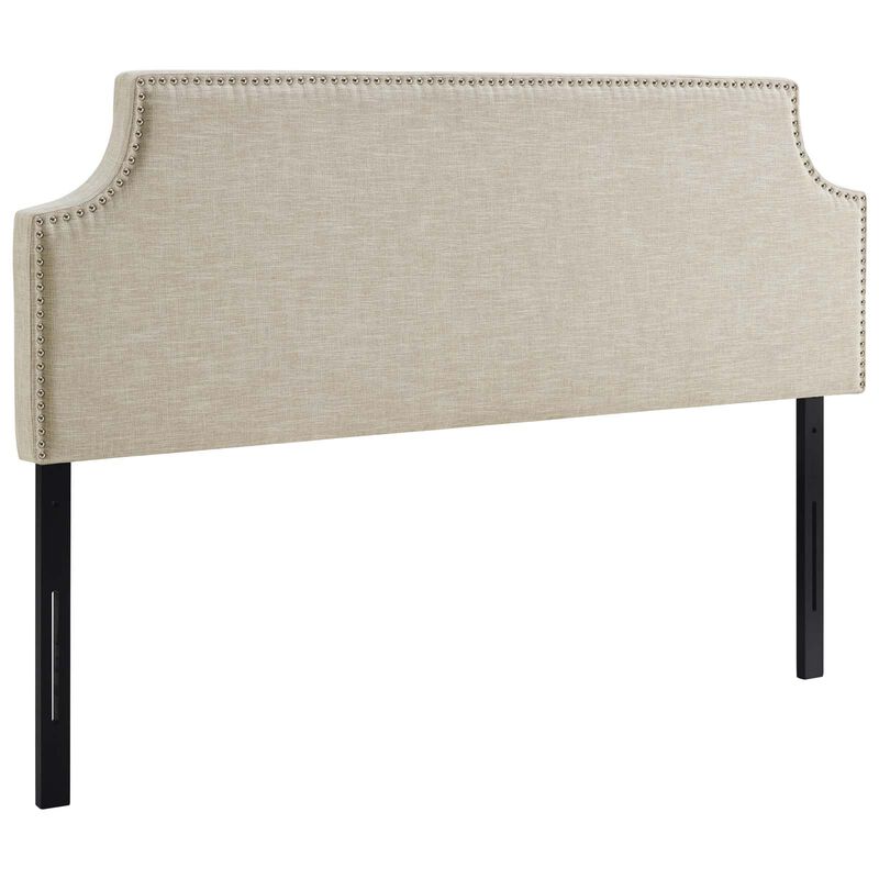 Modway - Laura Queen Upholstered Fabric Headboard Beige