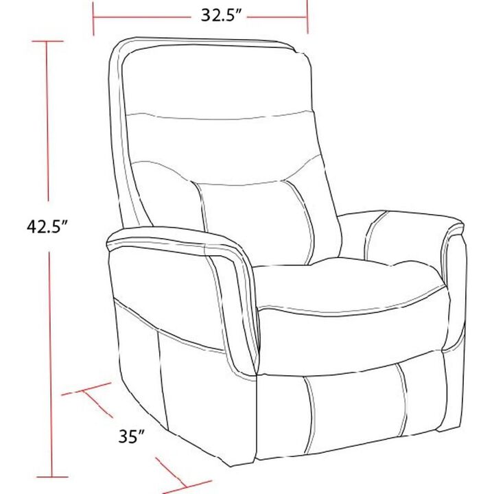 Parker Living Softy Ivory Power Lift Recliner with Articulating Headrest