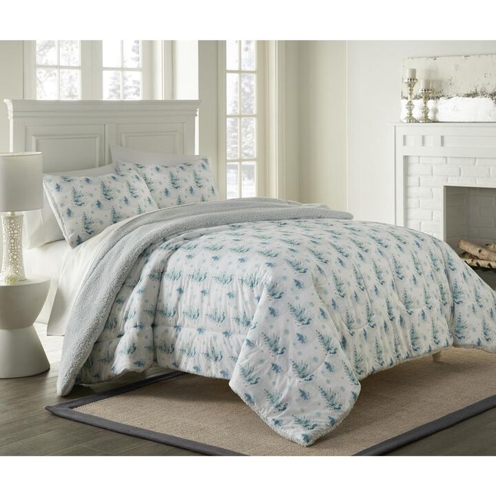 Micro Flannel Reverse to Sherpa Comforter Set